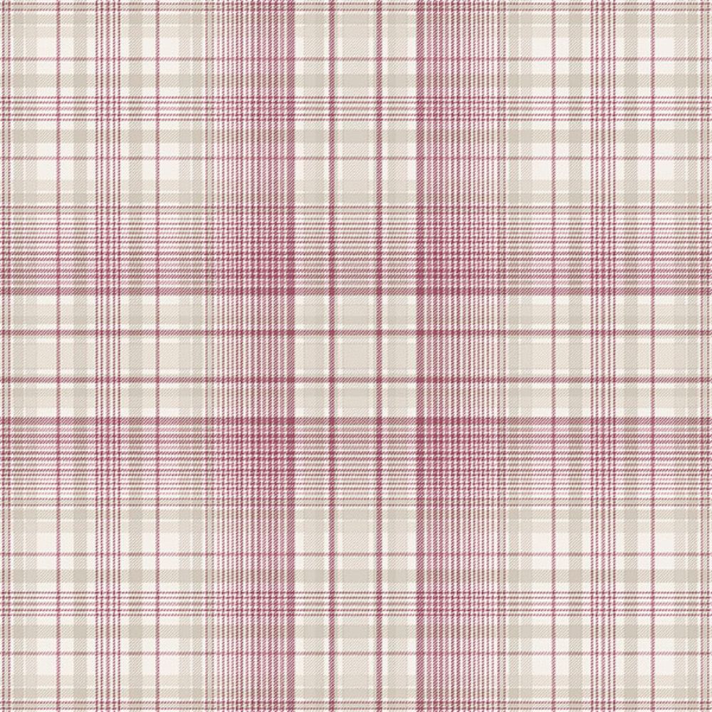 Patton Wallcoverings AF37719 Flourish (Abby Rose 4) Check Plaid Wallpaper in Taupe, Wine, Plum, Burgundy